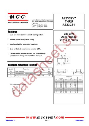 AZ23C3V6-TP datasheet  